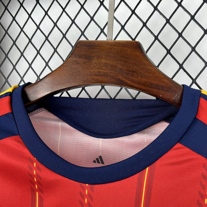 Camisa Seleção da Espanha I 2026 - Masculina Adidas Torcedor - Vermelho e Azul